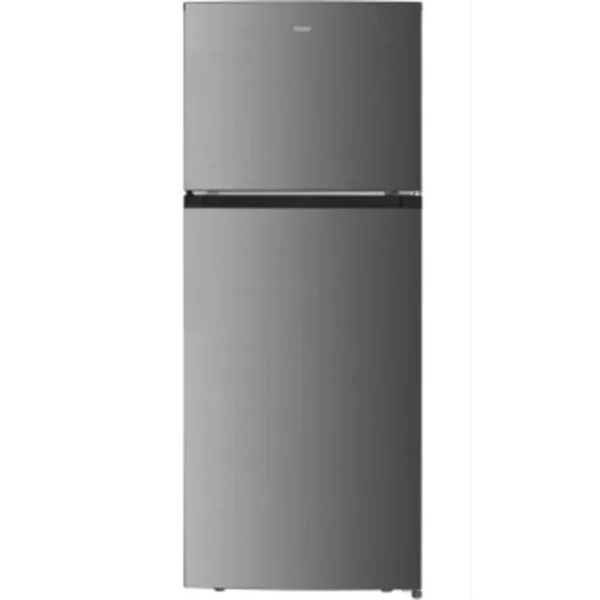 ثلاجة بفريزر علوي من هاير بسعة 420 لتر لون فضي HRF-480NS