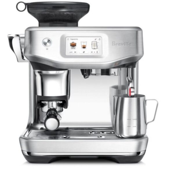 Breville Barista Express Impress Touch - Steel بريفيل باريستا تتش امبريس المطورة